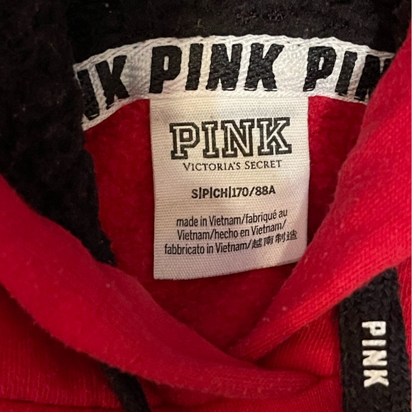 Victoria Secret PINK red hoodie - Picture 3 of 4